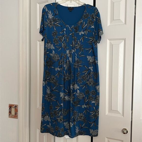J. Jill Wearever Collection Pleat Front Dress - Picture 1 of 5